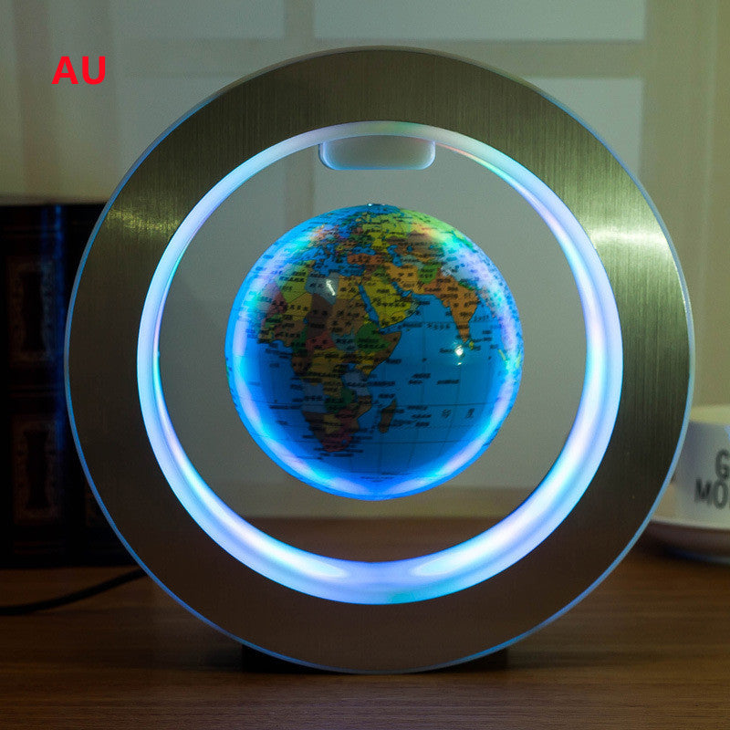 Round LED World Map Floating Globe Magnetic Levitation Light Anti Gravity Magic - NOMAN STORE LLC