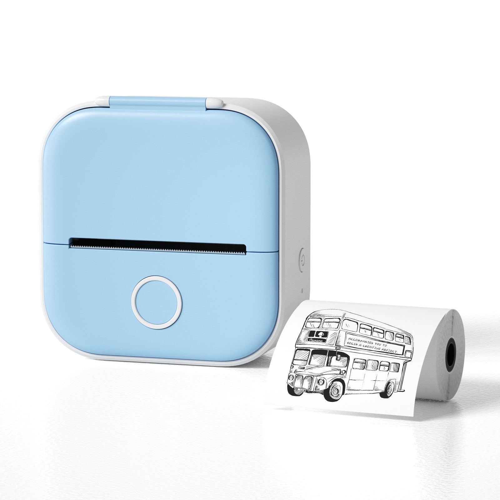 Portable Mini Thermal Label Printer Home Photo Printer Student Wrong Question Printer Bluetooth-compatible Mini Label Printer Price Tag - NOMAN STORE LLC