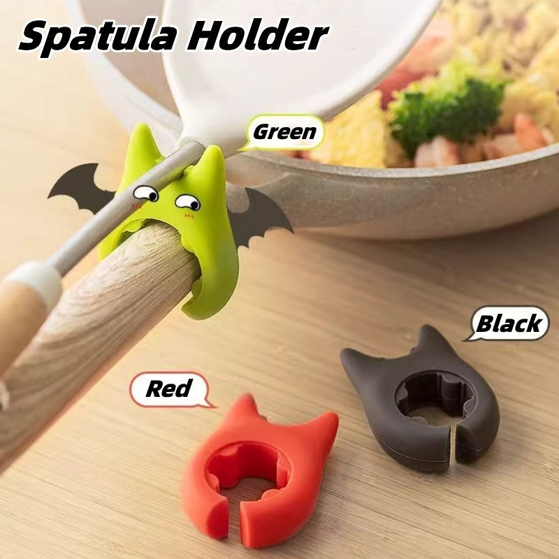 Multifunctional Spatula Holder Silicone Anti-overflow Spoon Holder Cooking Pot Anti-scalding Clip Kitchen Gadgets - NOMAN STORE LLC