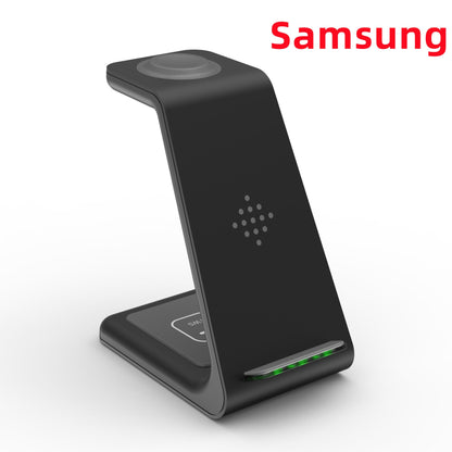 3 In 1 Fast Charging Station Wireless Charger Stand Wireless Quick Charge Dock For Phone Holder - NOMAN STORE LLC