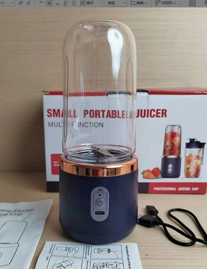 6blade Portable Blender Mini Juicer Cup Extractor Smoothie USB Charging Fruit Squeezer Blender Food Mixer Ice Crusher Portable Juicer Machine - NOMAN STORE LLC