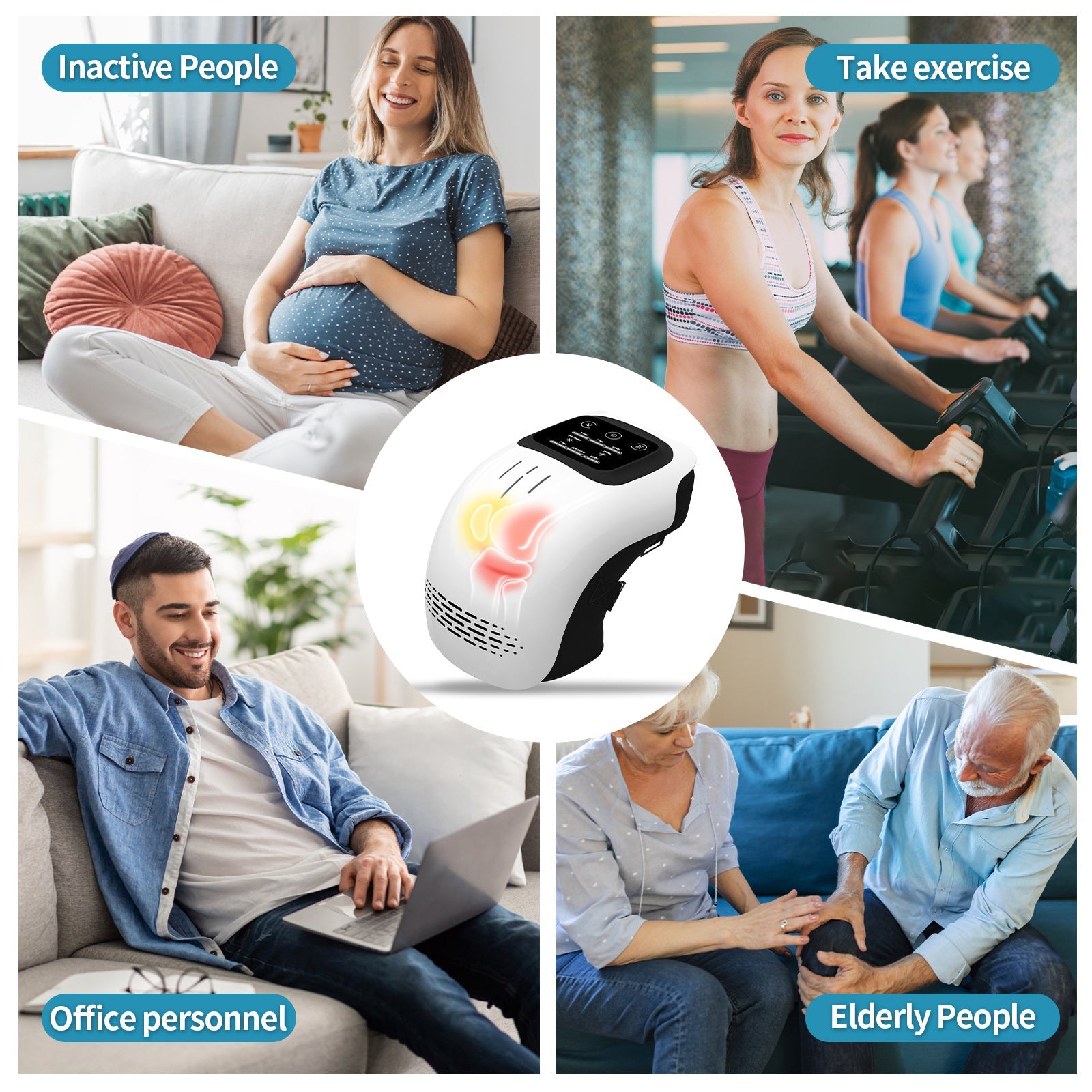 Intelligent Knee Massager Electric Knee Physiotherapy - NOMAN STORE LLC