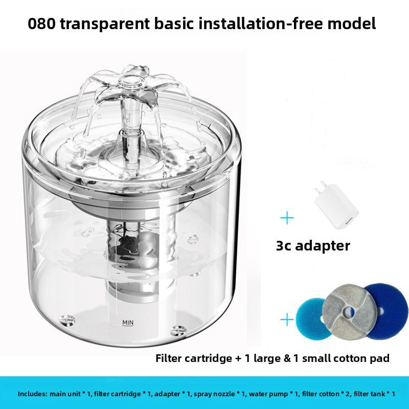 Pet Water Dispenser, Flowing Water Cat Water Fountain