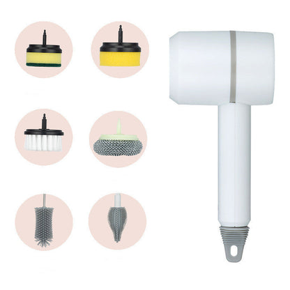 Electric Cleaning Brush Dishwashing Brush Automatic Wireless USB Rechargeable Professional Kitchen Bathtub Tile Cleaning Brushes - NOMAN STORE LLC