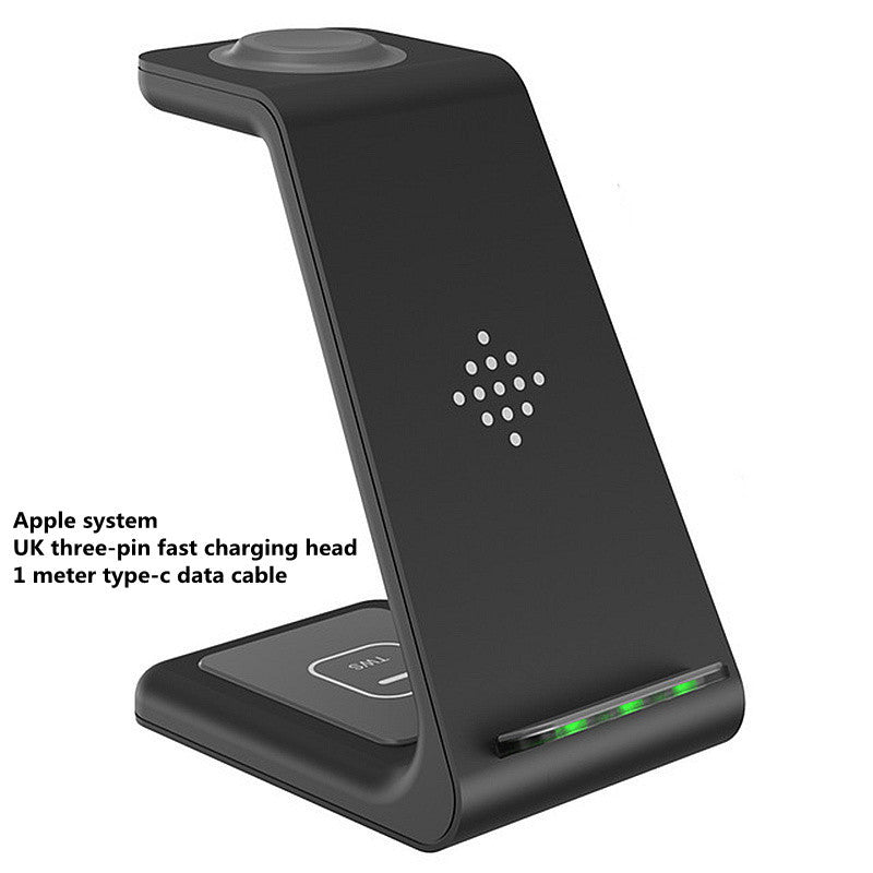 3 In 1 Fast Charging Station Wireless Charger Stand Wireless Quick Charge Dock For Phone Holder - NOMAN STORE LLC