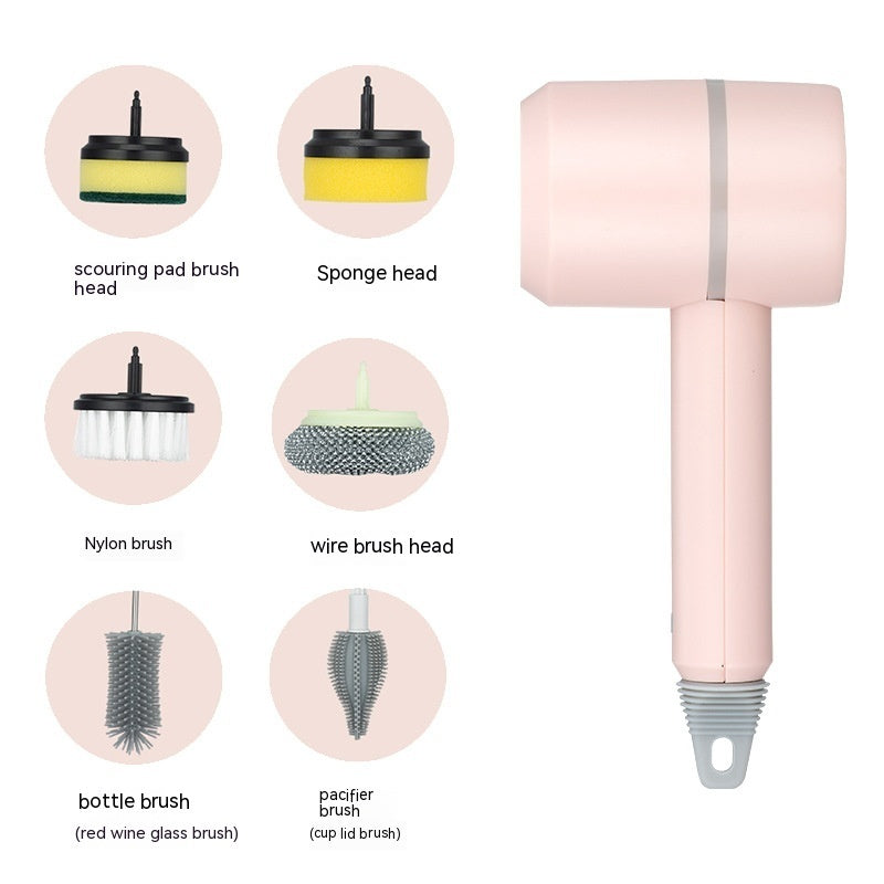 Electric Cleaning Brush Dishwashing Brush Automatic Wireless USB Rechargeable Professional Kitchen Bathtub Tile Cleaning Brushes - NOMAN STORE LLC