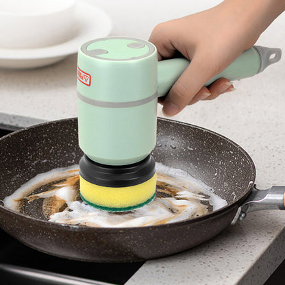 Electric Cleaning Brush Dishwashing Brush Automatic Wireless USB Rechargeable Professional Kitchen Bathtub Tile Cleaning Brushes - NOMAN STORE LLC