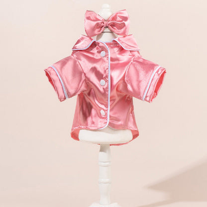 Pet Pajamas with Head Flower