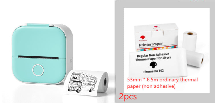Portable Mini Thermal Label Printer Home Photo Printer Student Wrong Question Printer Bluetooth-compatible Mini Label Printer Price Tag - NOMAN STORE LLC