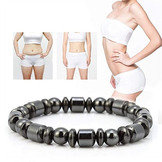 Weight Loss Magnet Bracelets For Women Men Pentagram Stone Magnetic Therapy Bracelets Pain Relief Slimming Health Jewelry - NOMAN STORE LLC