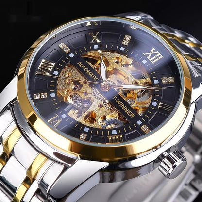 Men's Fashion Hollowed-out Waterproof Mechanical Watch - NOMAN STORE LLC