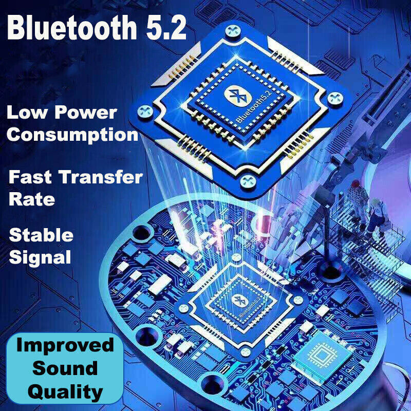 Wireless 5.1 Waterproof Bluetooth Sports Waterproof Earphones - NOMAN STORE LLC