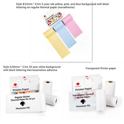 Portable Mini Thermal Label Printer Home Photo Printer Student Wrong Question Printer Bluetooth-compatible Mini Label Printer Price Tag - NOMAN STORE LLC
