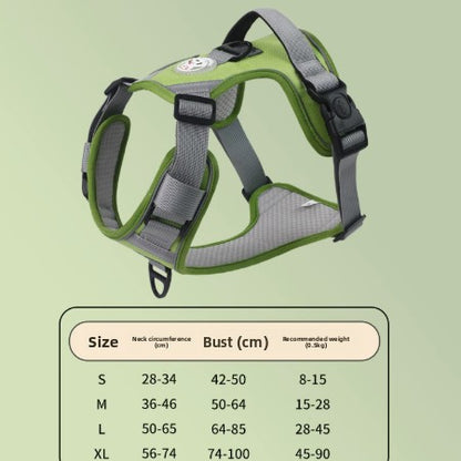 Large Dog Harness Anti-Pull Vest Breathable Pet Supplies