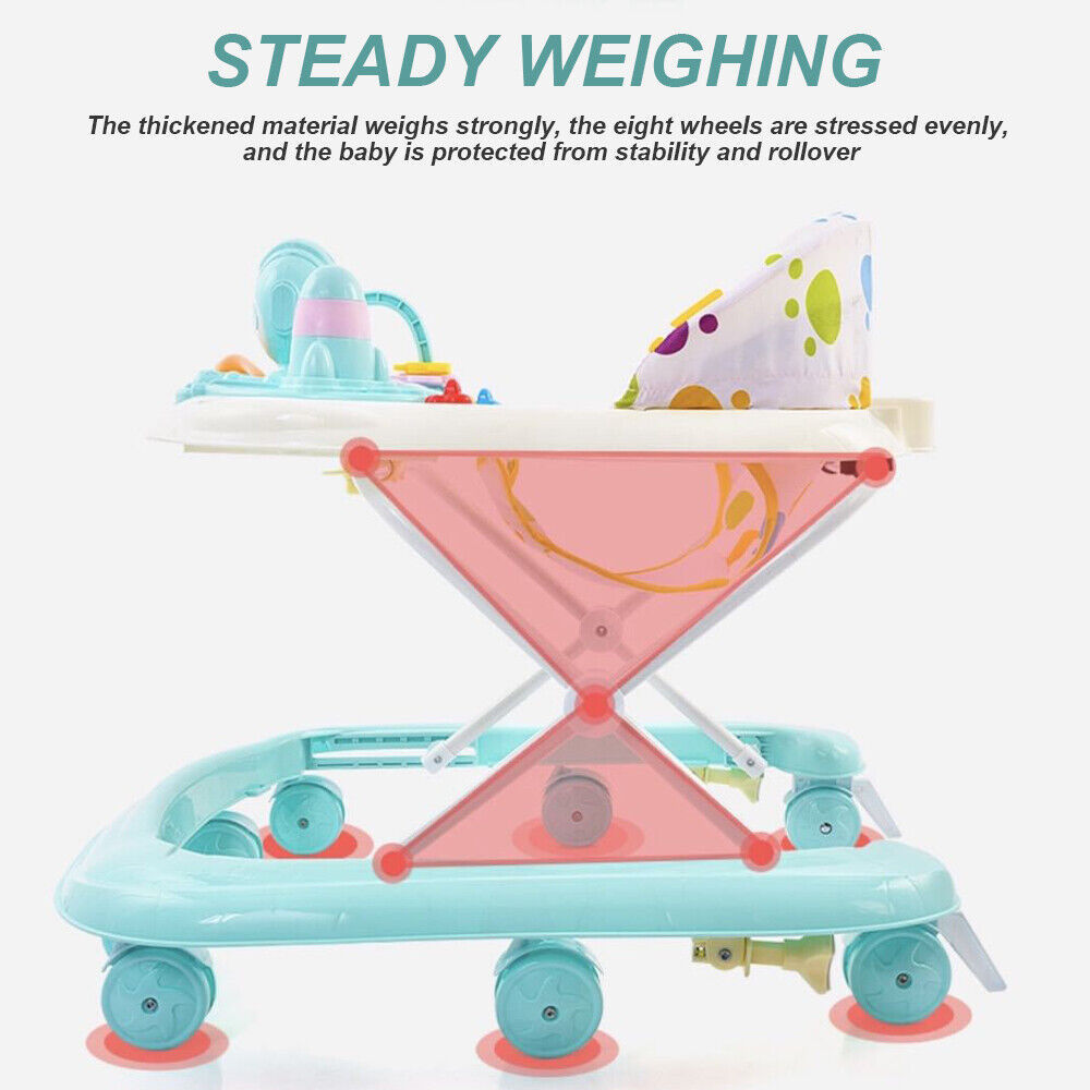 Baby Walker Bouncer First Steps Push Along Activity Music Ride On Car Melody UK - NOMAN STORE LLC