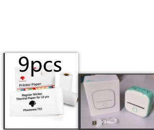 Portable Mini Thermal Label Printer Home Photo Printer Student Wrong Question Printer Bluetooth-compatible Mini Label Printer Price Tag - NOMAN STORE LLC