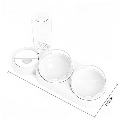 Double Bowl Cat Food and Water Dish