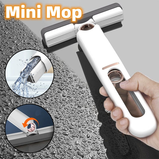 Mini Mops Floor Cleaning Sponge Squeeze Mop Household Cleaning Tools Home Car Portable Wiper Glass Screen Desk Cleaner Mop - NOMAN STORE LLC
