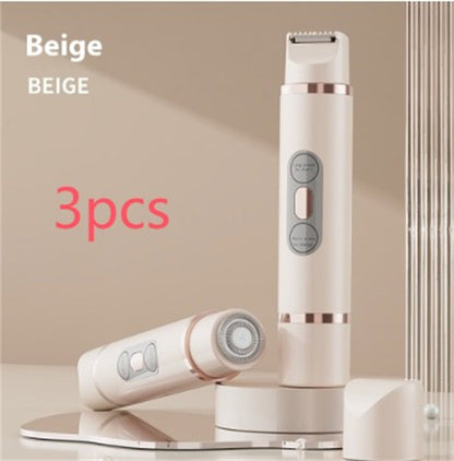 Dual-Head Electric Shaver Painless Women's Epilator Bikini Hair Removal Device Automatic Hair Trimmer Underarm Facial Lips Leg - NOMAN STORE LLC