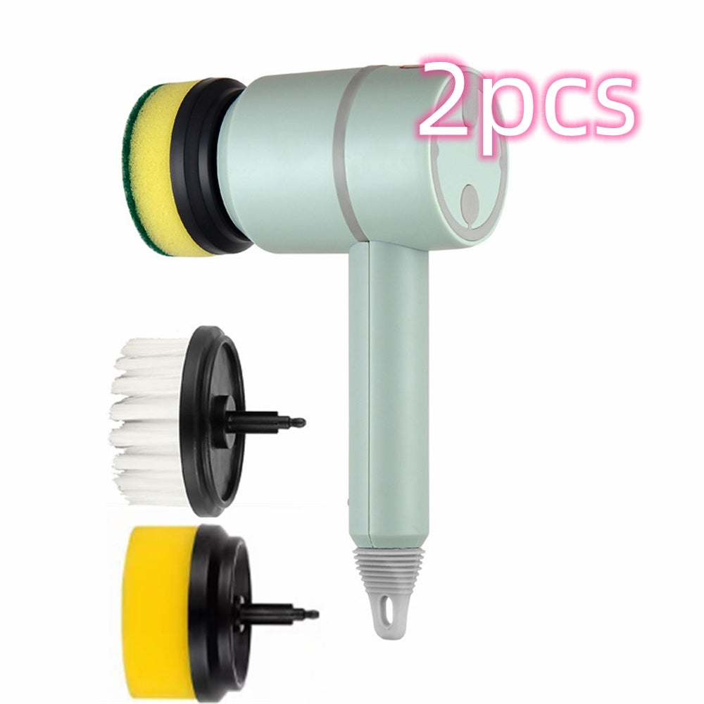 Electric Cleaning Brush Dishwashing Brush Automatic Wireless USB Rechargeable Professional Kitchen Bathtub Tile Cleaning Brushes - NOMAN STORE LLC