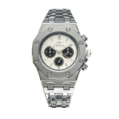 Fashion Men's And Women's Same Steel Belt Quartz With Calendar Waterproof Couple's Watch - NOMAN STORE LLC