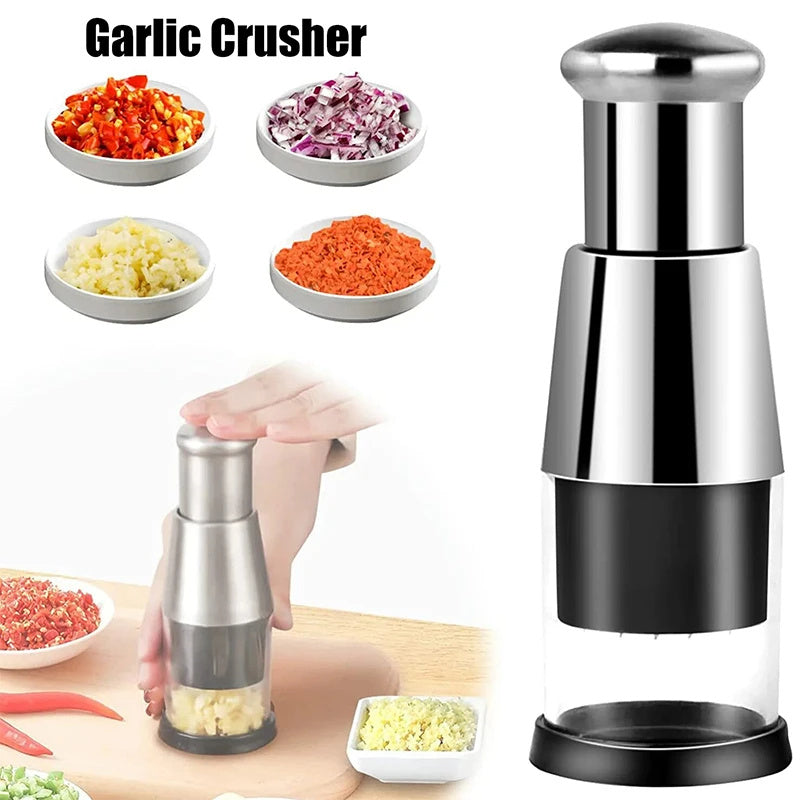 Garlic Crusher Onion Chopper Multipeler Vegetables Chopper Manual Garlic Press Machine Garlic Squeezer Kitchen Gadget - NOMAN STORE LLC