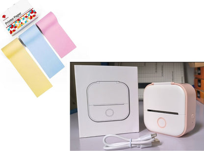 Portable Mini Thermal Label Printer Home Photo Printer Student Wrong Question Printer Bluetooth-compatible Mini Label Printer Price Tag - NOMAN STORE LLC