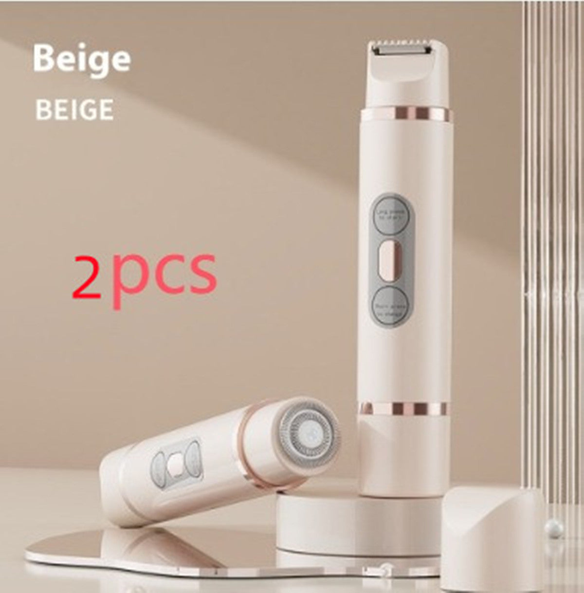 Dual-Head Electric Shaver Painless Women's Epilator Bikini Hair Removal Device Automatic Hair Trimmer Underarm Facial Lips Leg - NOMAN STORE LLC