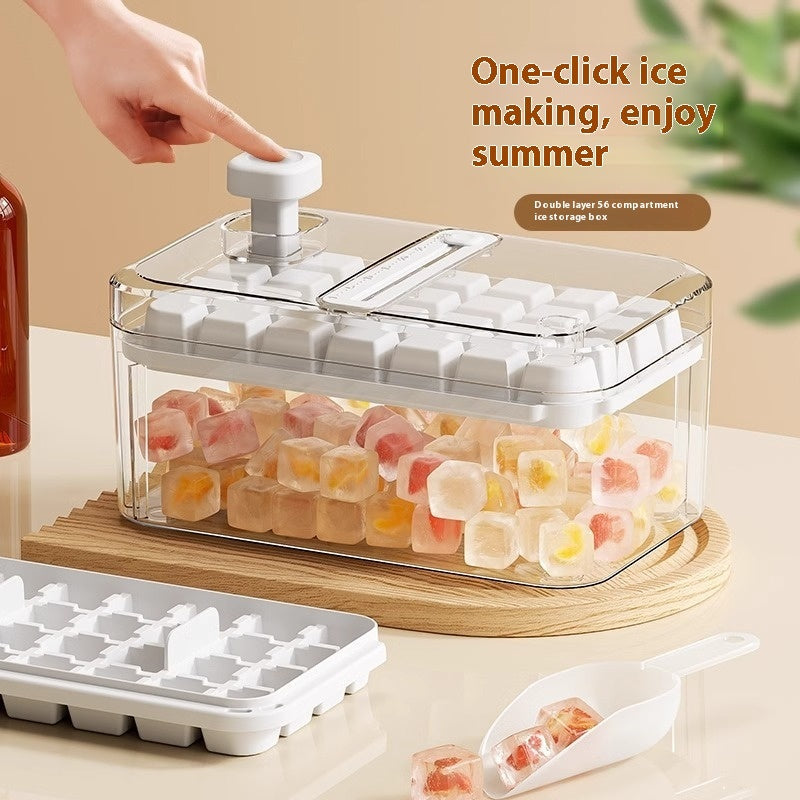 28 56 Grids Reusable Ice Mold Ice Cubes Tray DIY Moulds Ice Cubes Maker Release Homemade Ice Cubes Tray Mold Home Ice Making Tool - NOMAN STORE LLC