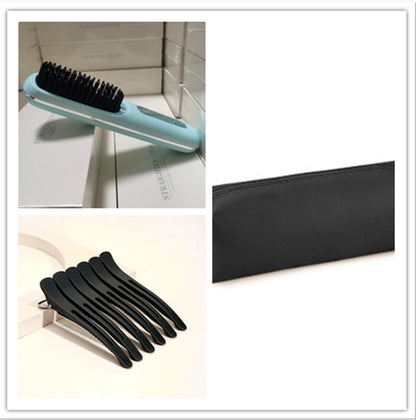 2 In 1 Straight Hair Comb Wireless Hair Straightener Brush Hair Fast Heating Portable Hot Curler USB Charging - NOMAN STORE LLC